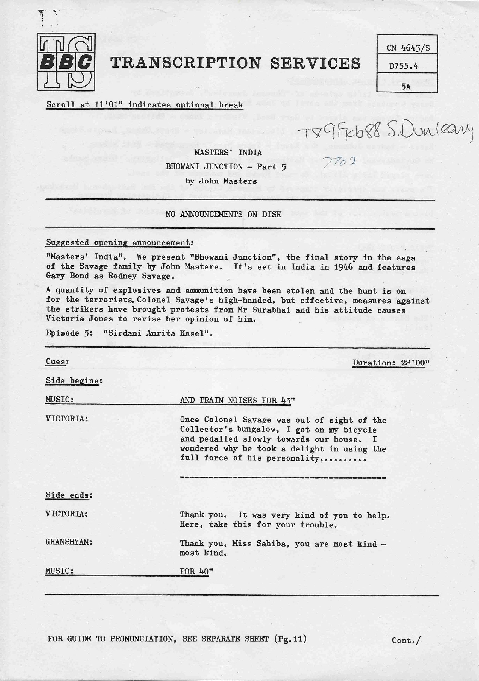 Inserts from CN 4643 S 3